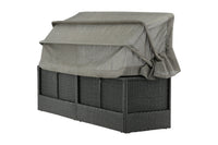 Nopy ligbed met dak - zwart / grijs