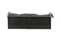 Nopy ligbed met dak - zwart / grijs