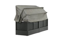 Nopy ligbed met dak - zwart / grijs