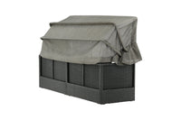 Nopy ligbed met dak - zwart / grijs