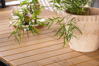 Holmbeck eettafel 200*95 - zwart / acacia + Copacabana eetstoel - zwart