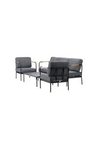 Pehnna Sofaset Loungeset Steel - Black / Dark grey