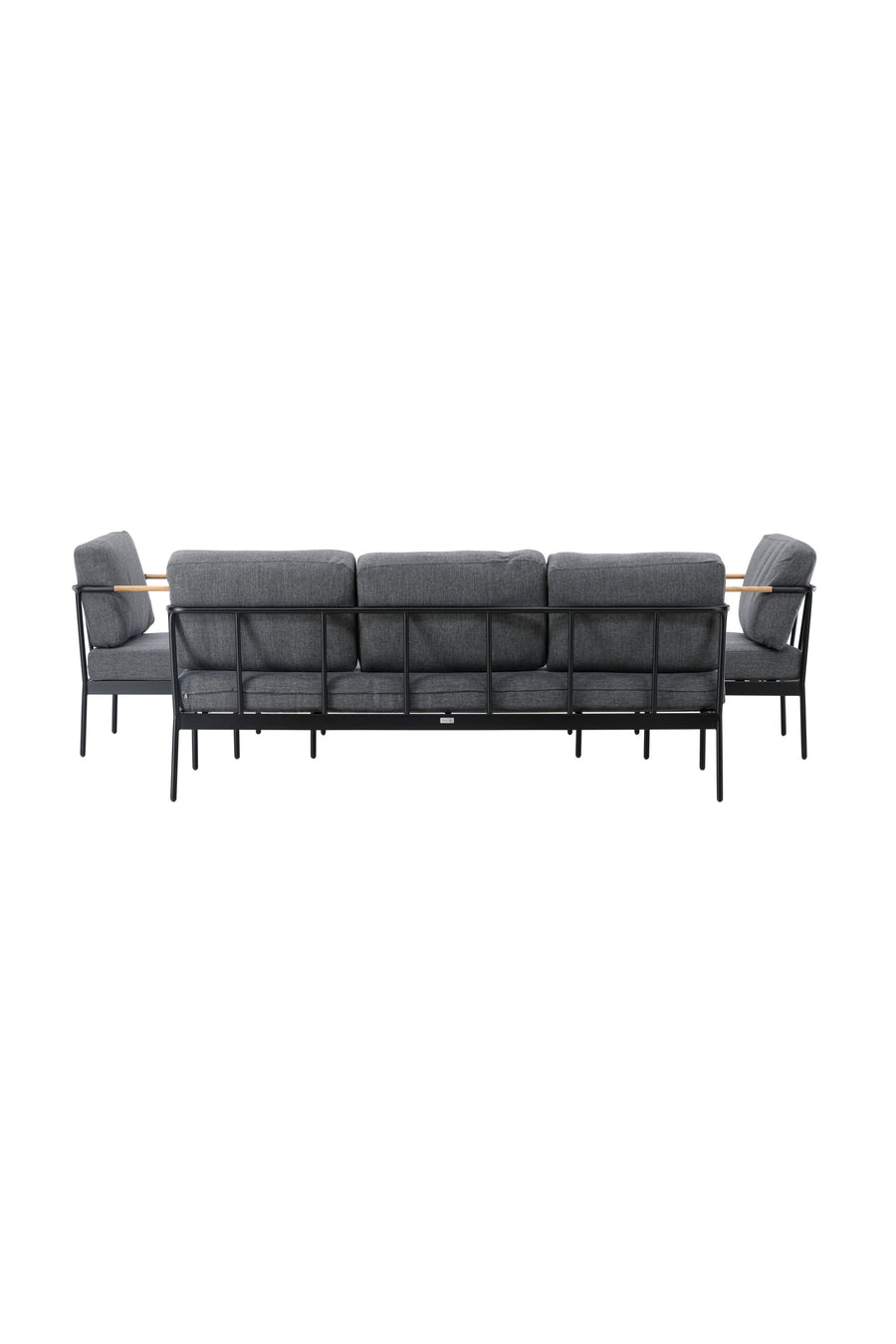 Pehnna Sofaset Loungeset Steel - Black / Dark grey