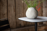 Milano cafétafel metaal - zwart mat / rond ø70