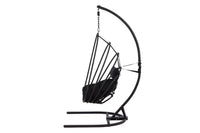 Panay hangstoel metaal - zwart / zwart