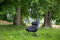 Panay hangstoel metaal - zwart / zwart