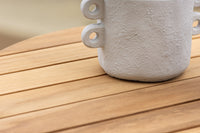 Holmsund cafétafel ø65 - zink / teak