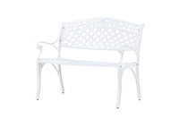 Mafra bank - witte metaal