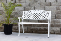 Mafra bank - witte metaal