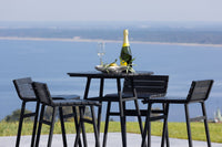 Mexico barset - zwart metaal / zwart acacia