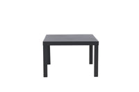 Copacabana salontafel - zwart / zwart aluminium