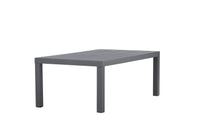 Copacabana salontafel - zwart / zwart aluminium