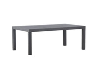 Copacabana salontafel - zwart / zwart aluminium