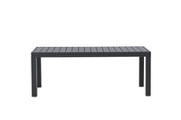 Copacabana salontafel - zwart / zwart aluminium