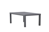 Copacabana salontafel - zwart / zwart aluminium