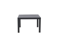 Copacabana salontafel - zwart / zwart aluminium