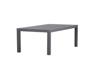 Copacabana salontafel - zwart / zwart aluminium