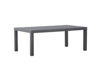 Copacabana salontafel - zwart / zwart aluminium