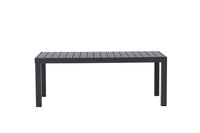 Copacabana salontafel - zwart / zwart aluminium
