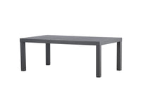 Copacabana salontafel - zwart / zwart aluminium