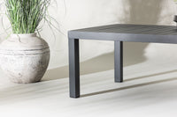 Copacabana salontafel - zwart / zwart aluminium