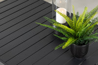 Copacabana salontafel - zwart / zwart aluminium