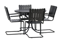 HOLMSUND Eettafelgroep zwart