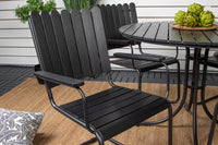 HOLMSUND Eettafelgroep zwart