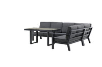 Barcelona hoekbank met salontafel - zwart