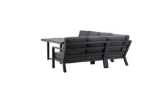 Barcelona hoekbank met salontafel - zwart