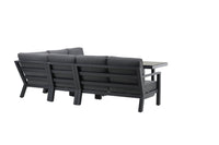 Barcelona hoekbank met salontafel - zwart