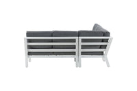 Barcelona hoekbank met salontafel - wit