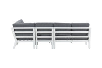 Barcelona hoekbank met salontafel - wit