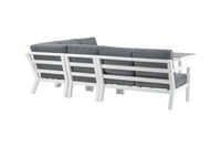 Barcelona hoekbank met salontafel - wit