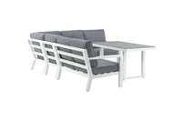 Barcelona hoekbank met salontafel - wit