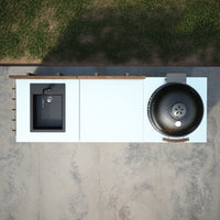 Gastro buitenkeuken combinatie met 3 modules + Kamado SUMO Maxi