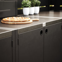 UMAMI buitenkeukenpakket, spoelmodule, module 1 en module 2, zwart / roestvrij staal