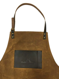 Schort van gewaxed katoen