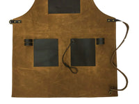 Schort van gewaxed katoen