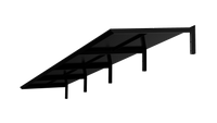 MODERN entre-deurmat, L520 x D85 x H27,5 cm, zwart