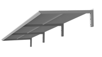 MODERN entre-deurmat, L300 x D85 x H27,5 cm, grijs