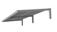 MODERN entree mat, L200 x D85 x H27,5 cm, grijs