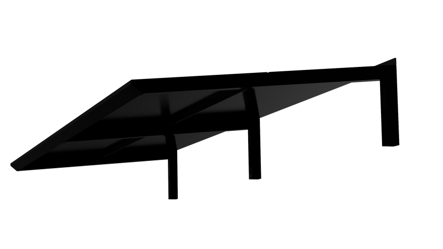 MODERN entre-deurmat, L300 x D85 x H27,5 cm, zwart
