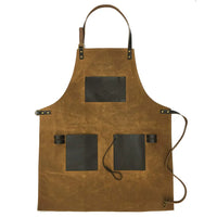 Schort van gewaxed katoen