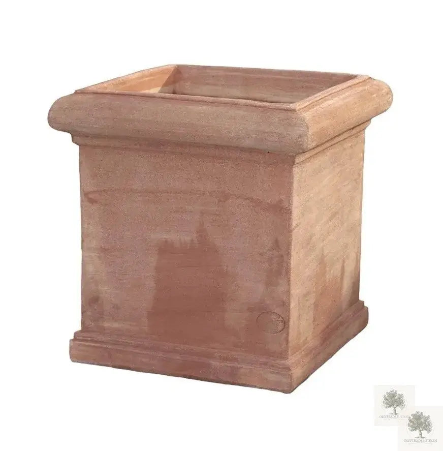 Terracotta pot - Vierkant - 55 cm breed - 52 cm hoog 