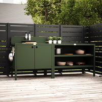 Speciale prijs UMAMI buitenkeuken module 1 + 2 incl. hoes, groen