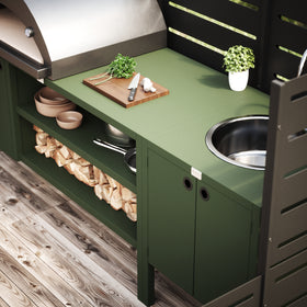 UMAMI buitenkeukenpakket, wasmodule en module 3, groen