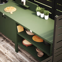 UMAMI buitenkeukenpakket, wasmodule, module 1 en module 2, groen