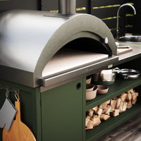 UMAMI buitenkeukenpakket, wasmodule en module 3, groen/roestvrij