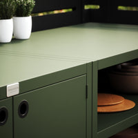 Speciale prijs UMAMI buitenkeuken module 1 + 2 incl. hoes, groen